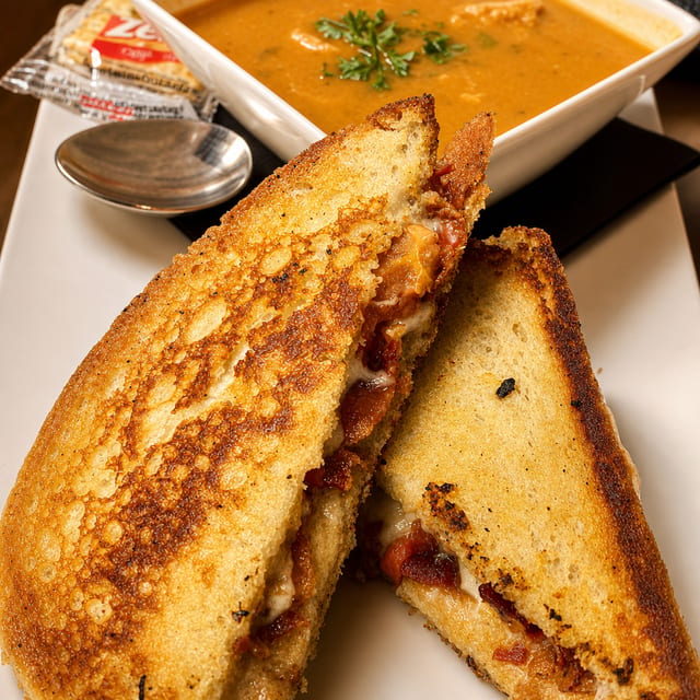 Soup & Deluxe Grilled Cheese.