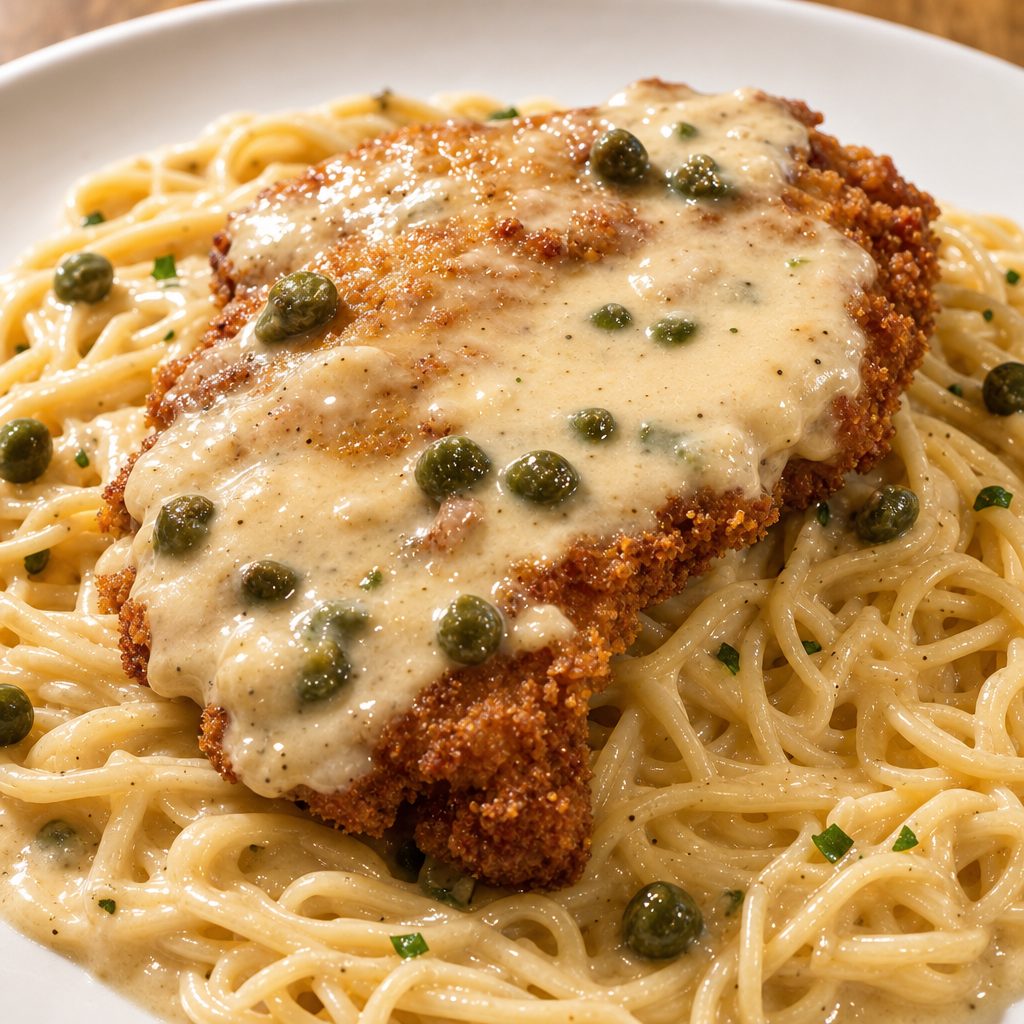 Chicken Piccata Pasta.