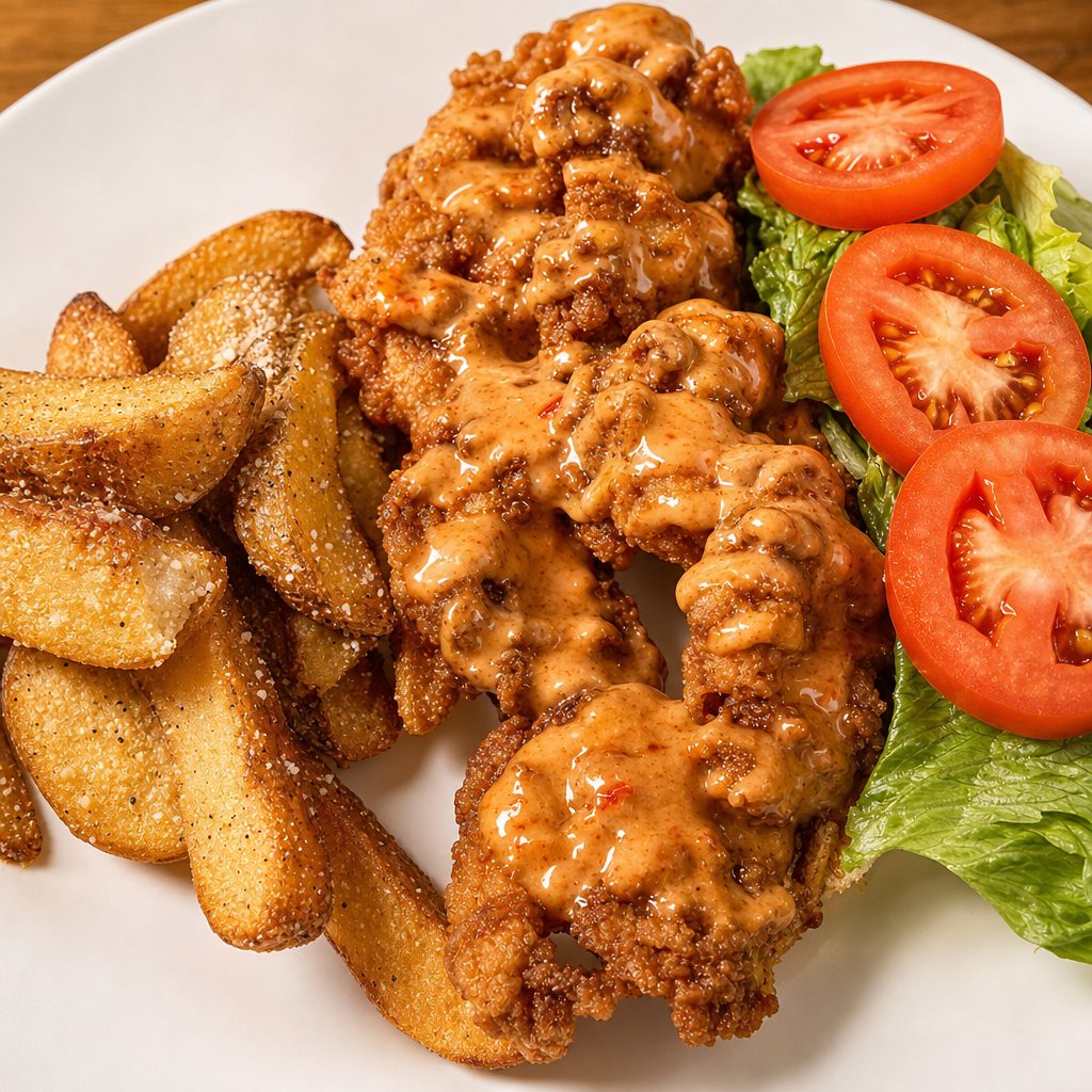 Shrimp Po' Boy Sandwich.